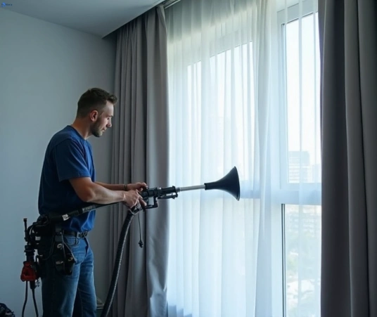Professional drapes cleaning process tools Matty Curtain Cleaning bass-hill-nsw